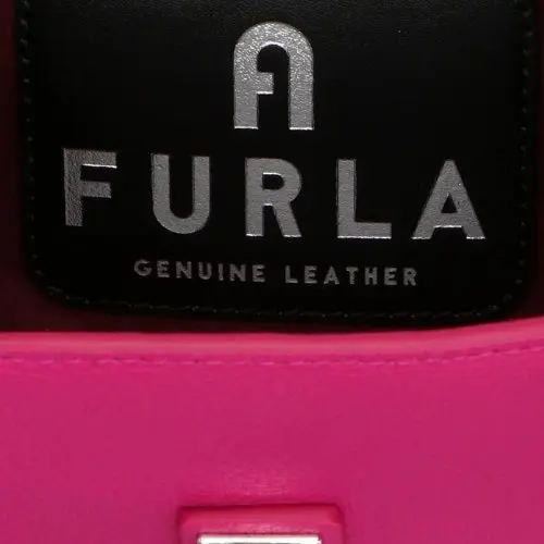 Furla Villa Mini Leather Crossbody Bag - Peonia Fuxia