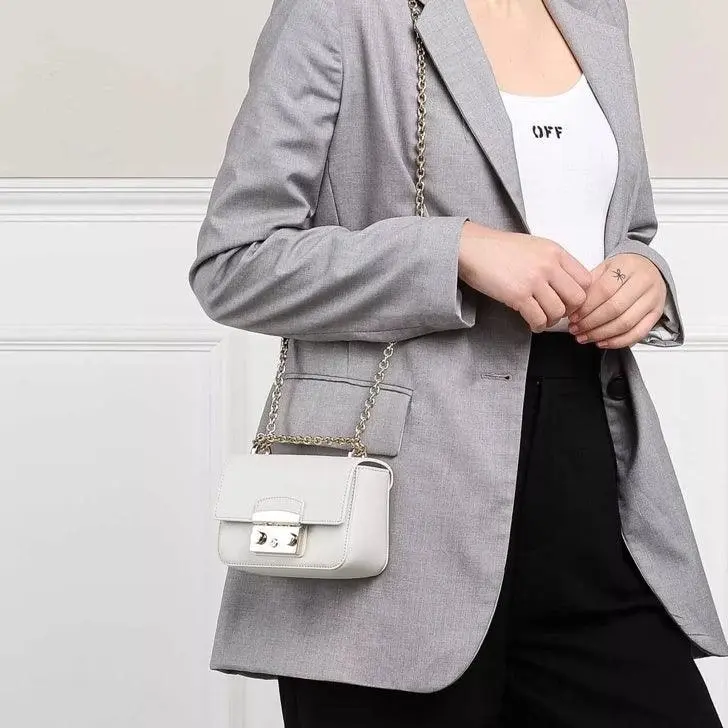 Furla Metropolis Mini Crossbody - Marshmallow