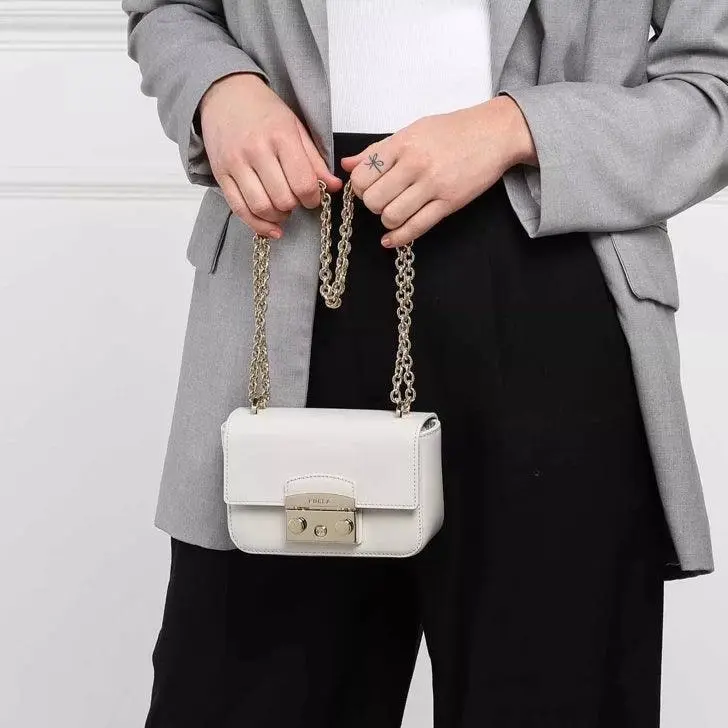 Furla Metropolis Mini Crossbody - Marshmallow