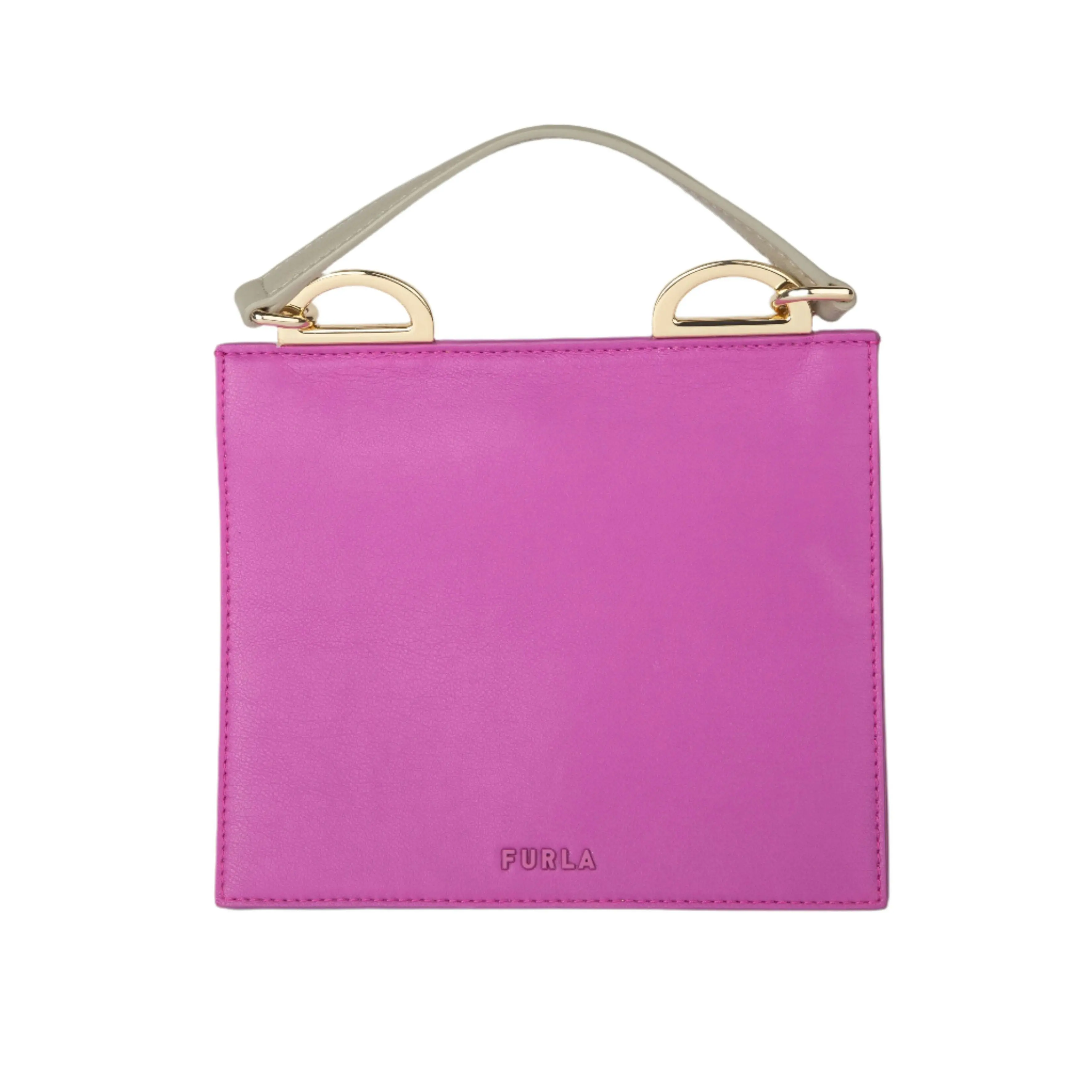 Furla Futura Mini Top Handle - Roxy Pink, Beige And Gold