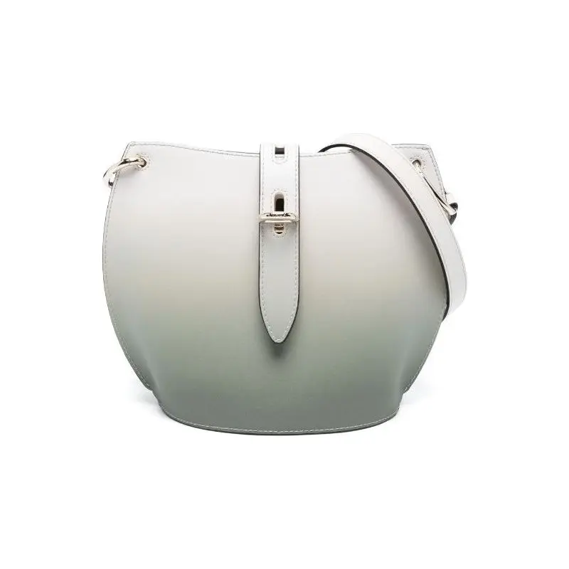 Furla Unica Mini Crossbody - Vitello Roma White And Gold