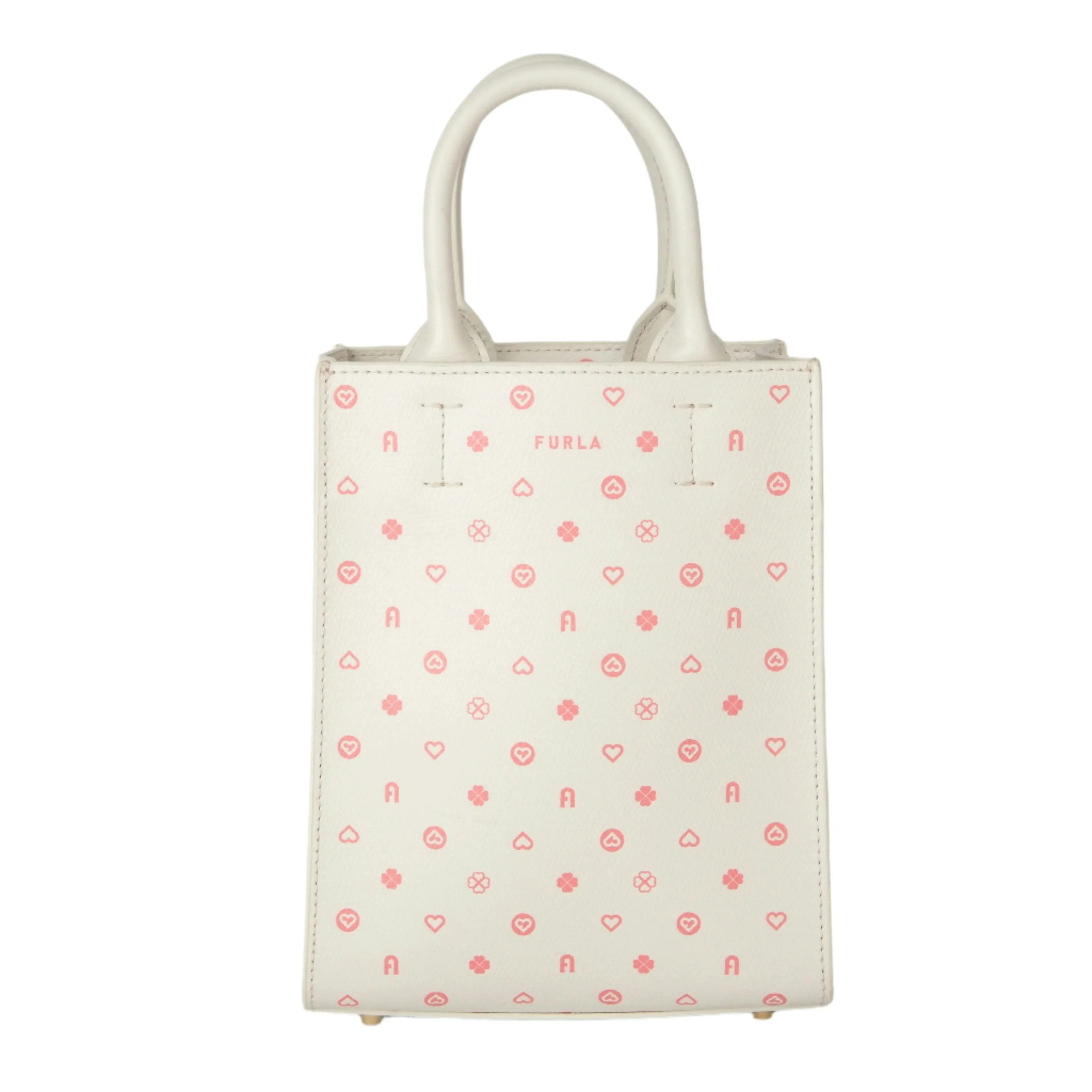 Furla Opportunity Mini Tote - Ares White And Pink