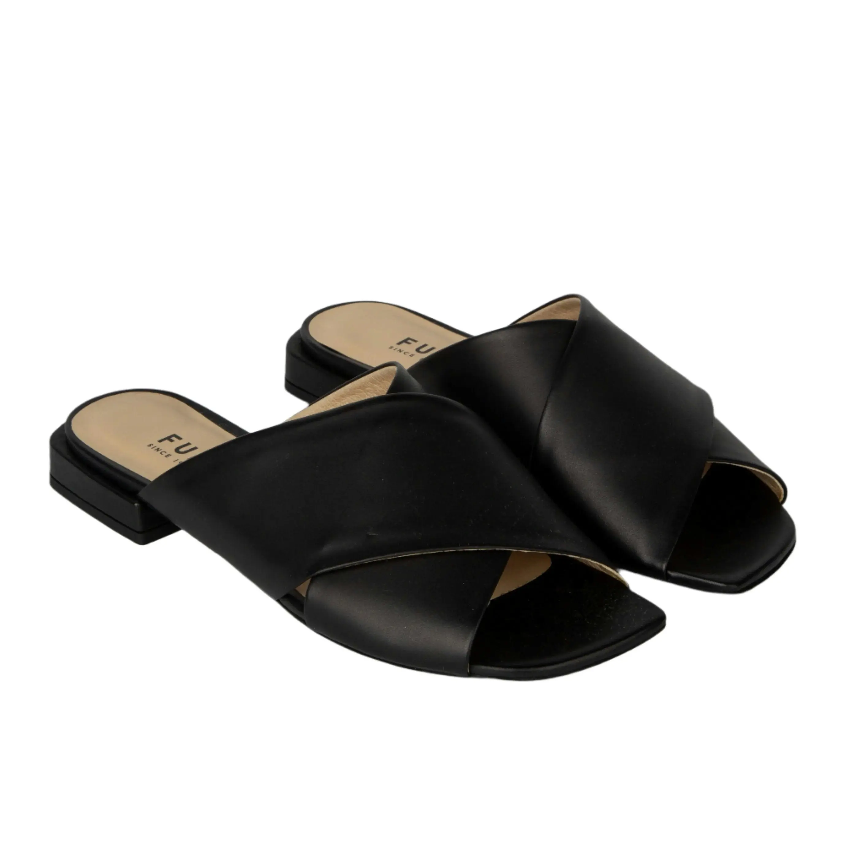 Furla Women's Cross Mule Sandal - Black