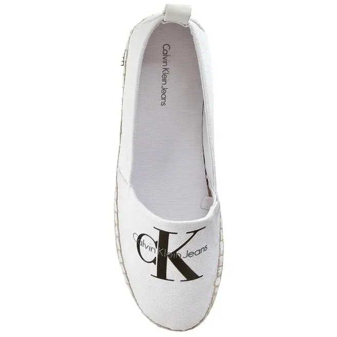 Calvin Klein Women's Genna Canvas Espadrilles - White