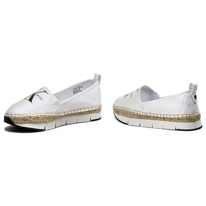 Calvin Klein Women's Genna Canvas Espadrilles - White