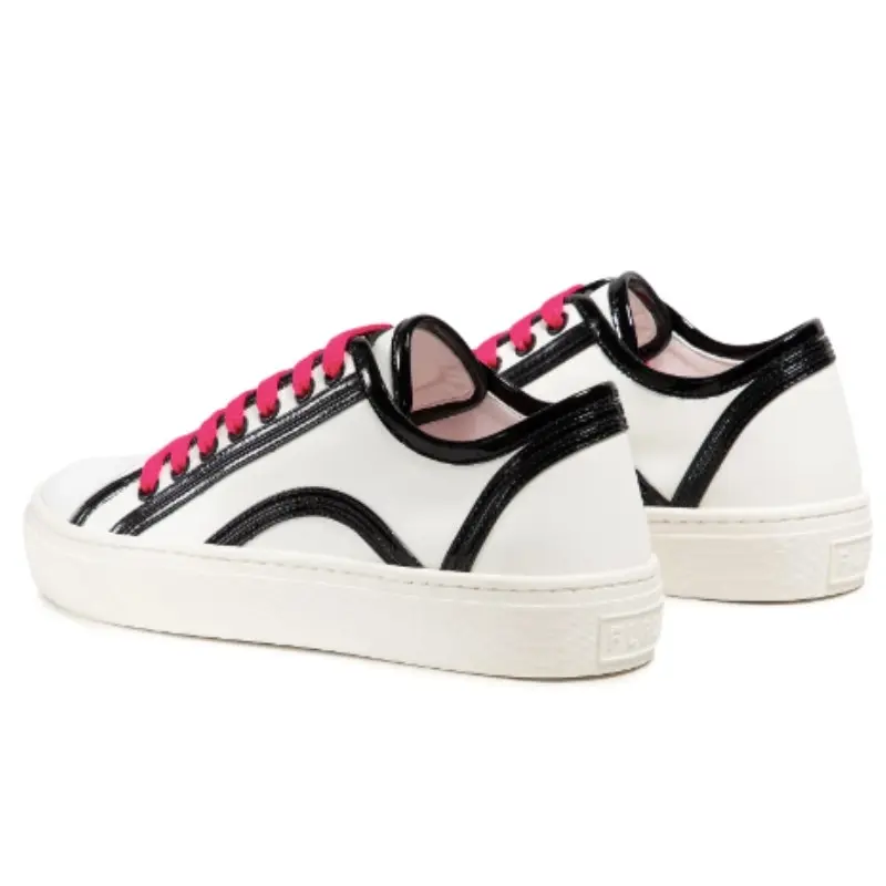 Furla Women's Binding Lace Up Sneakers T.20 - Talco Nero Fuxia