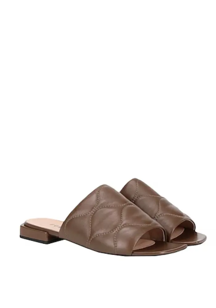 Furla Women's Block Mule Sandals T.20 - Brown