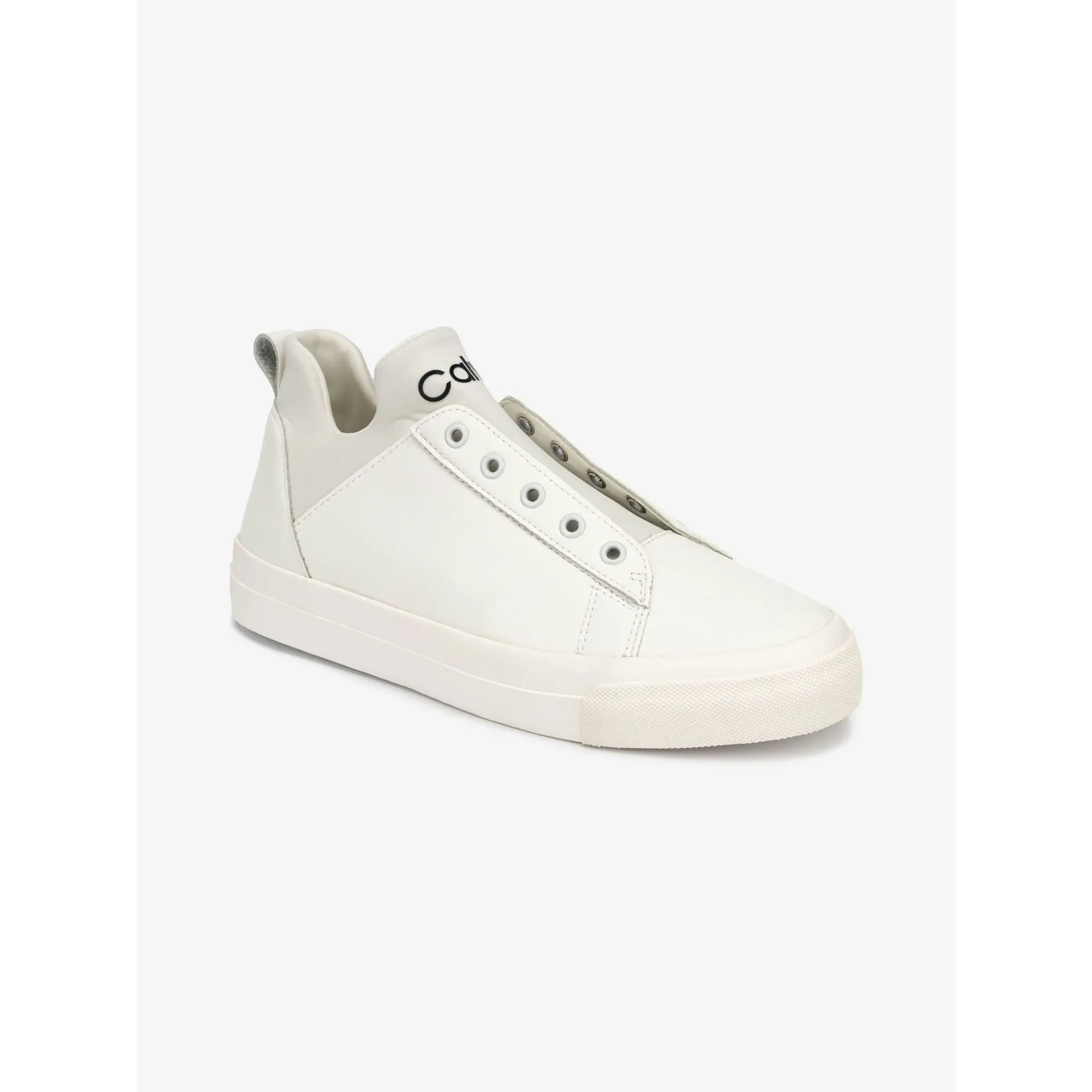 Calvin Klein Valorie Cow Silk Sneakers - Cream