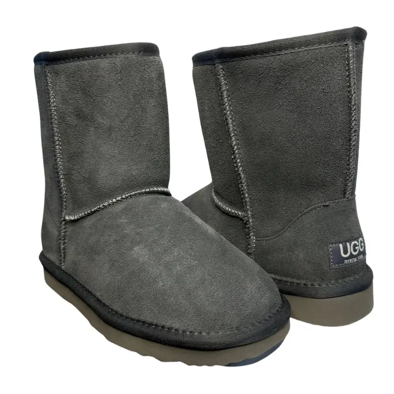 Byron Soul Ugg Classic Short Boots Grey