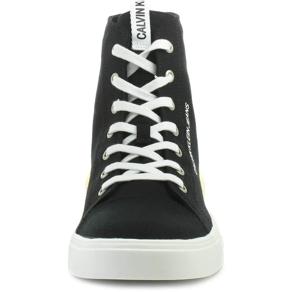 Calvin Klein Mens Merlin High Top - Black/lemon Chrome