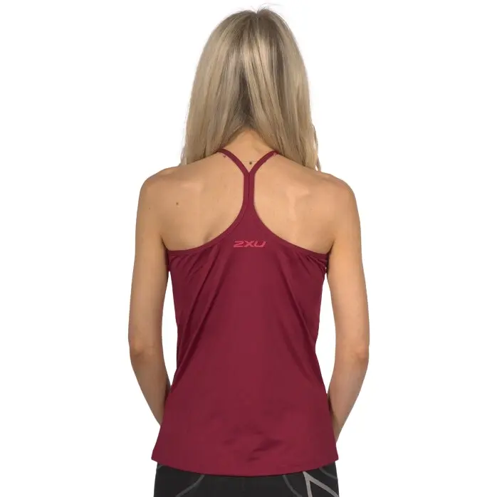 2XU Women's Plyometric Backtank - Maroon