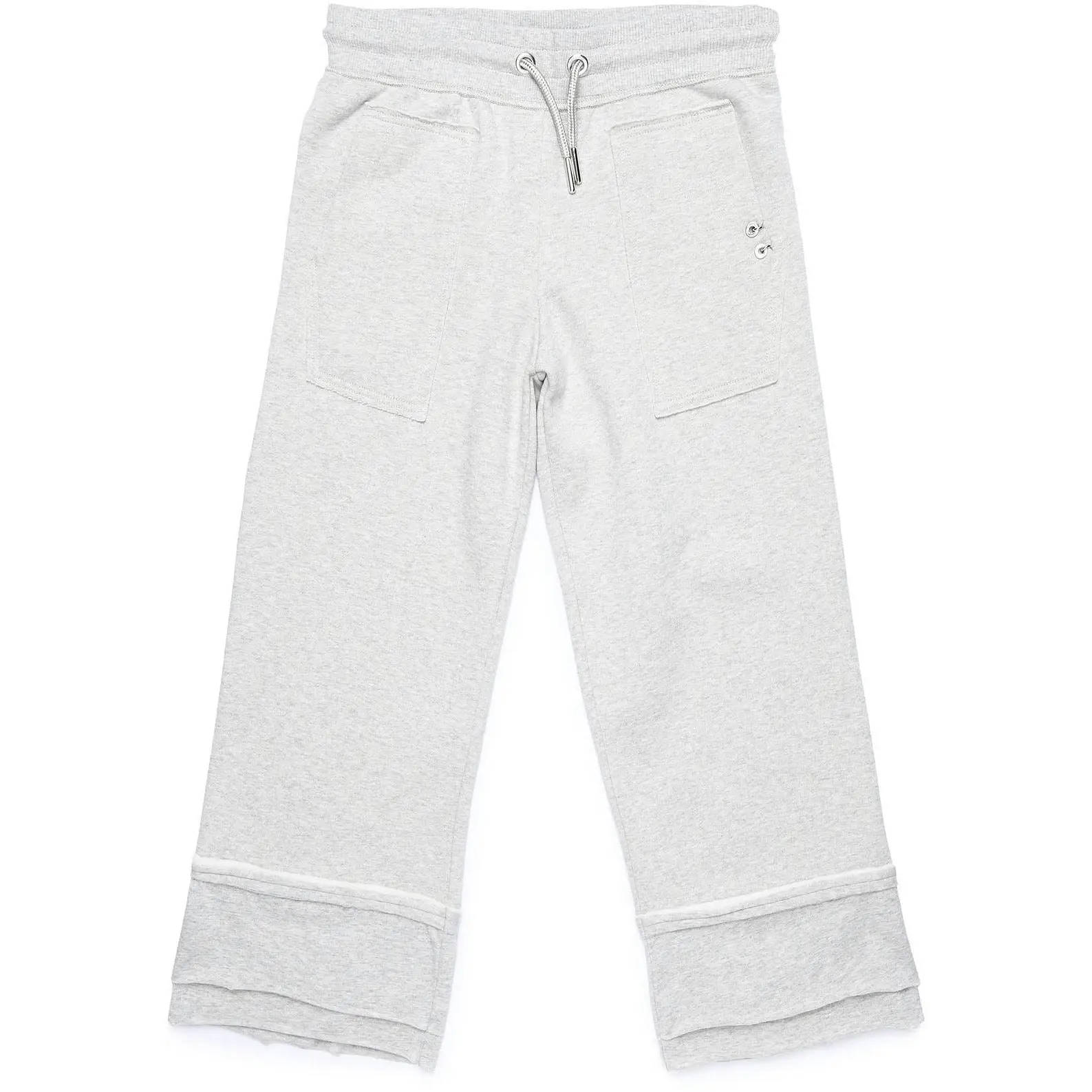 Diesel Girls Grey Joggers With Stitching Design