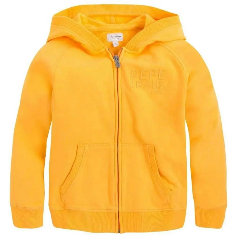 Pepe Kids Pepe Jeans Boys Teen Lier Jr Zip Up Hoodie Yellow