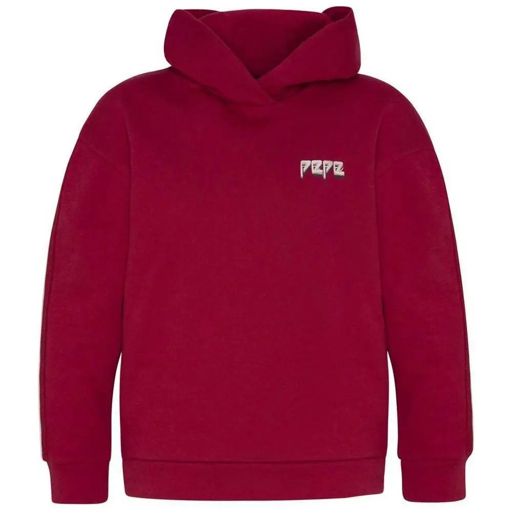 Pepe Kids Pepe Jeans Girls Nars Hooded Jumper Red