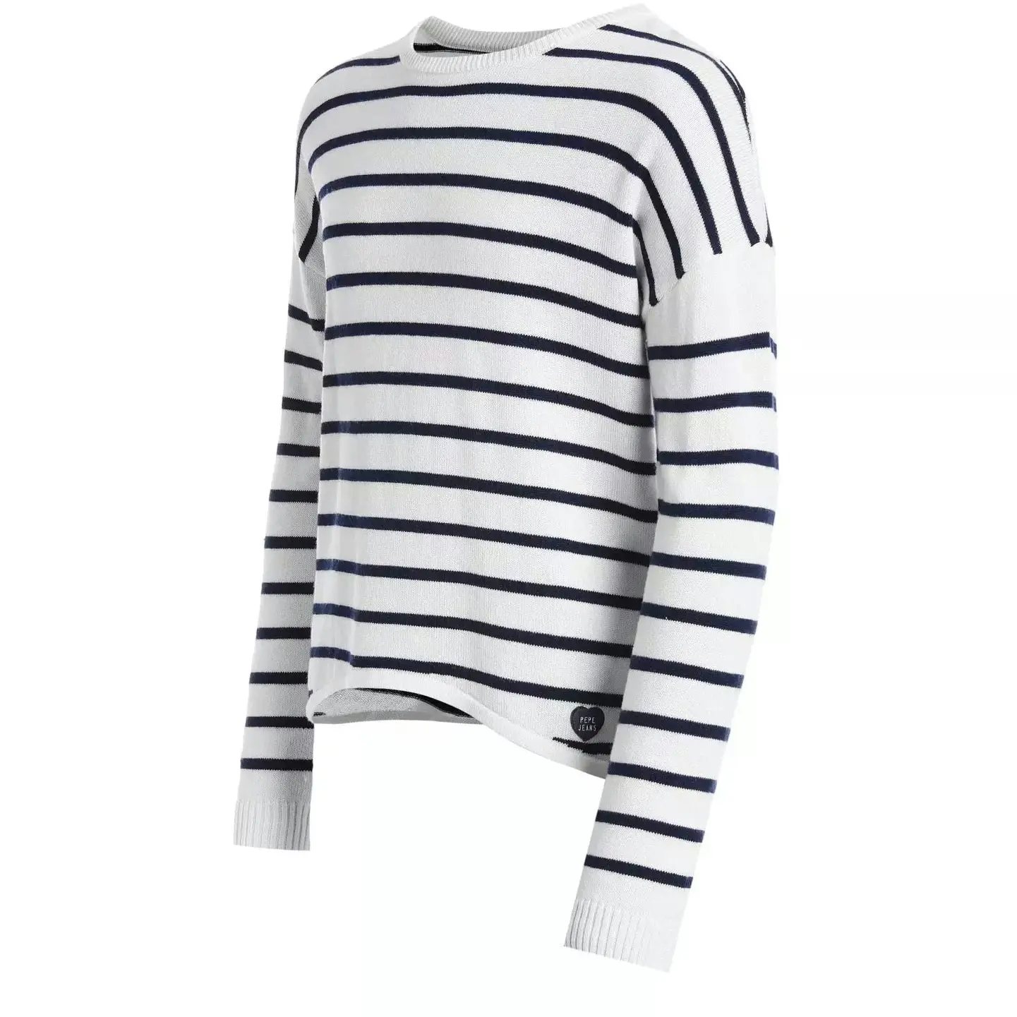 Pepe Kids Pepe Jeans Girls Selena Knit Sweater Stripe Chambray