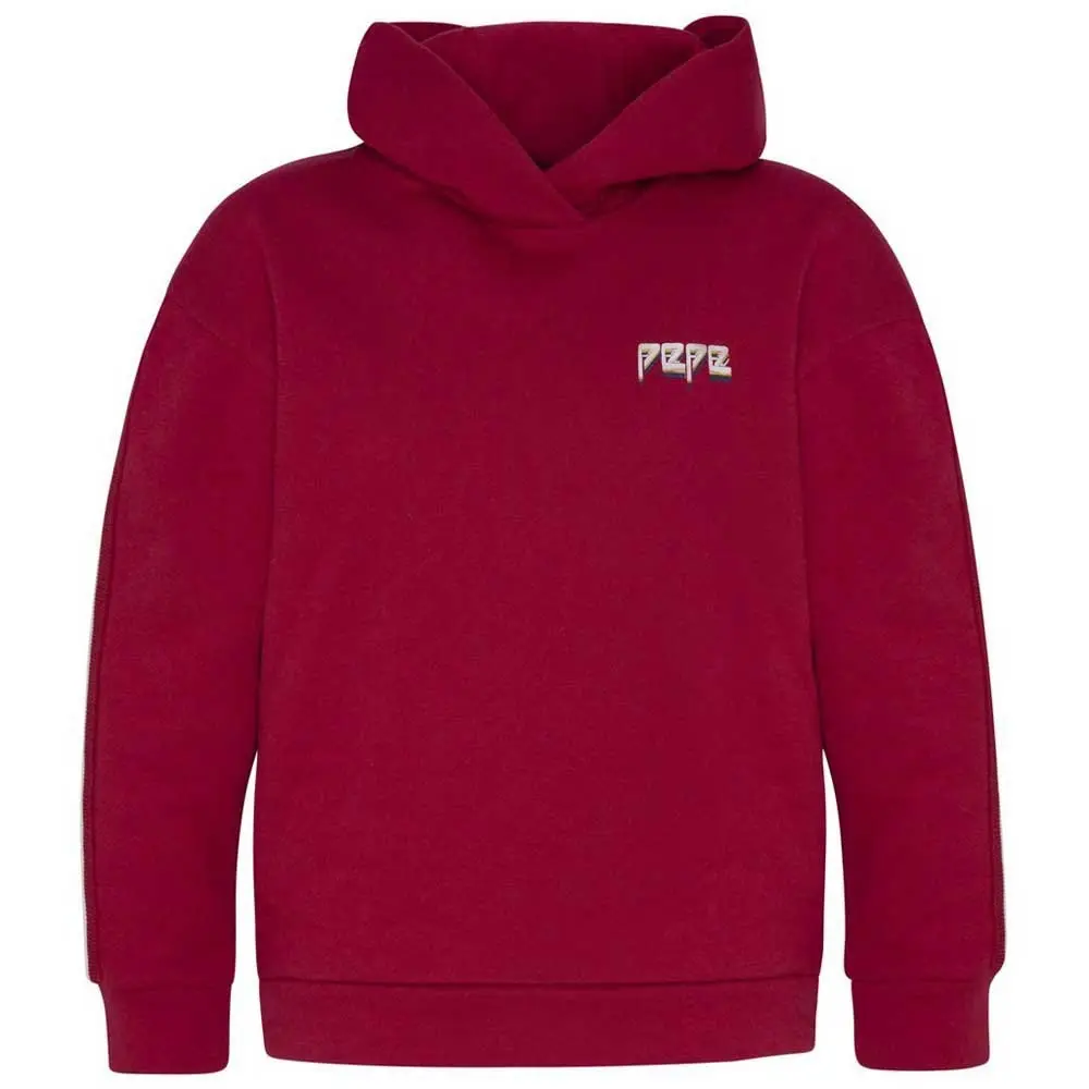 Pepe Kids Pepe Jeans Teen Girls Nars Hooded Jumper Red