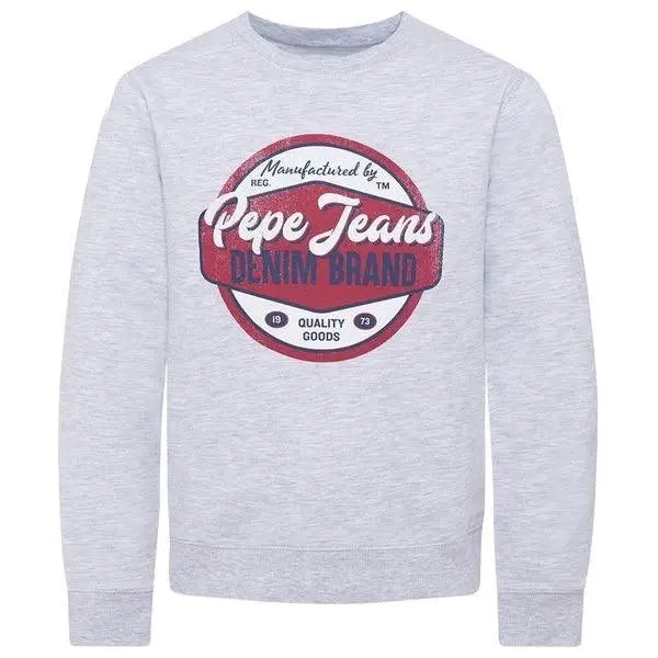 Pepe Kids Pepe Jeans Boys Sweatshirt With Imprinted Logo Red