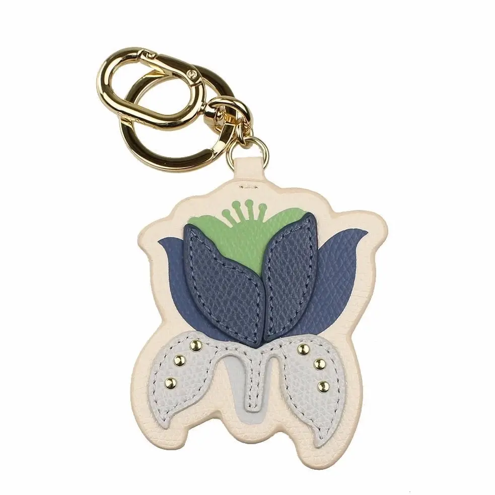 Furla Tuberosa Keyring - Toni Pergamena Blue Denim