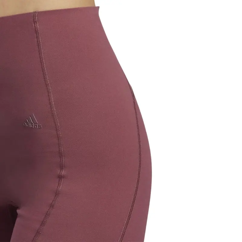 Adidas Yoga 4 Elements 7/8 Tights In Burgundy