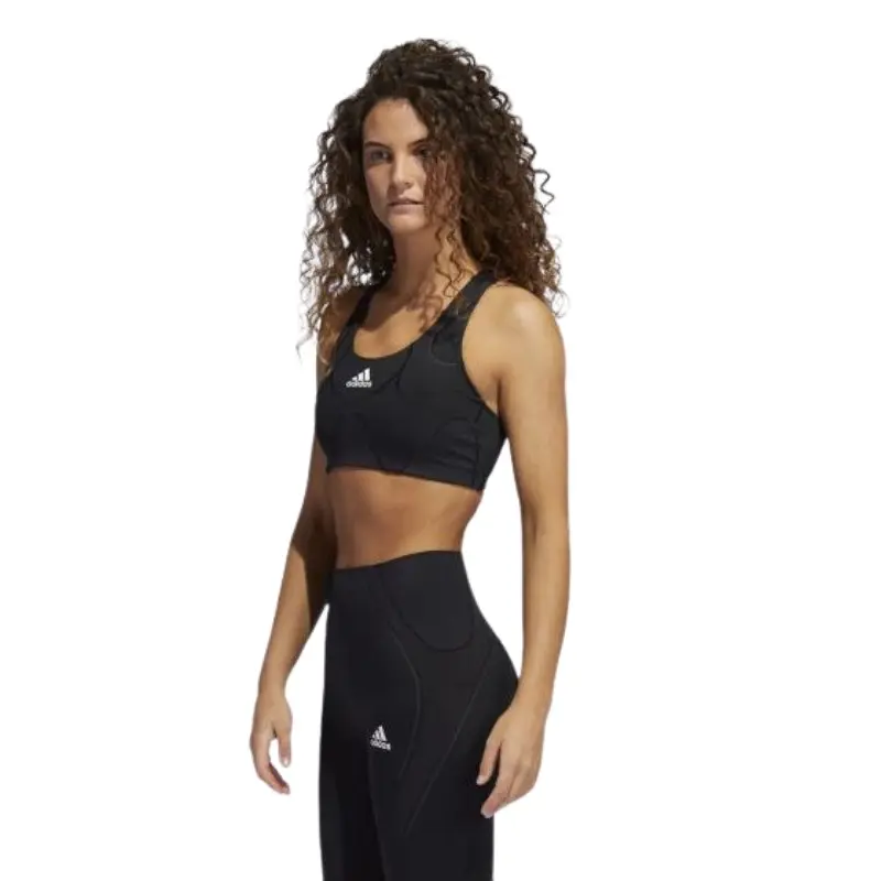 Adidas Womens Black Lux Sports Bra