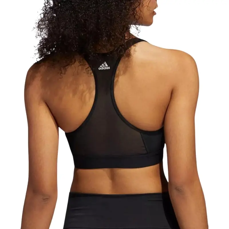 Adidas Womens 3 Stripes Black Sport Bra