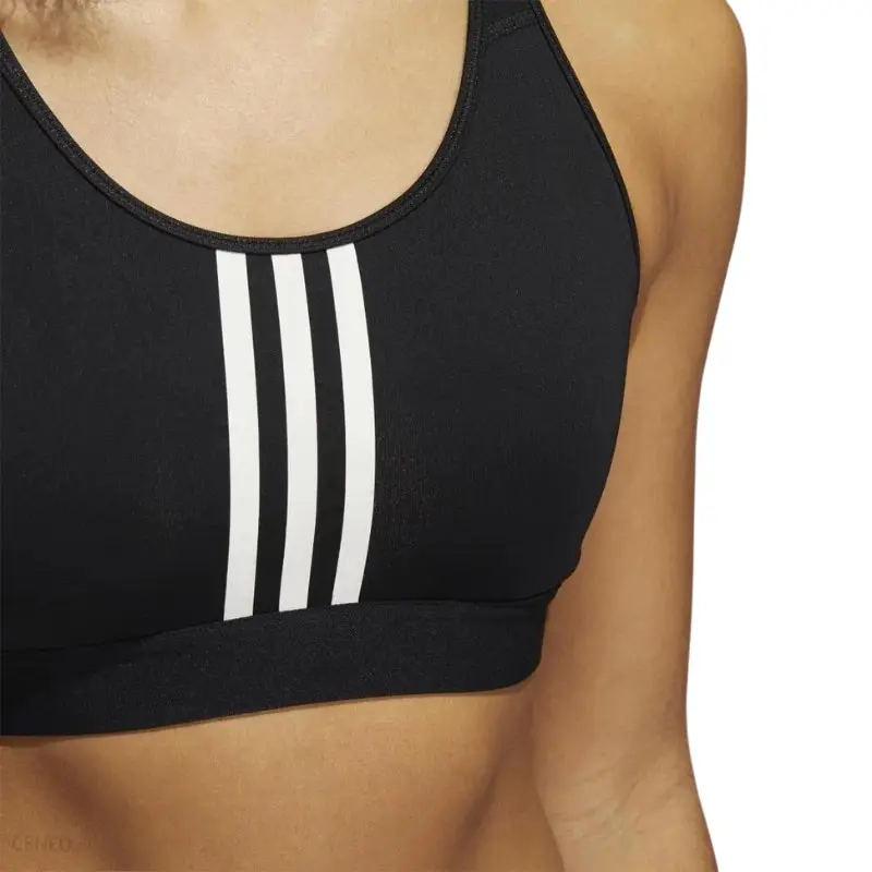 Adidas Womens 3 Stripes Black Sport Bra