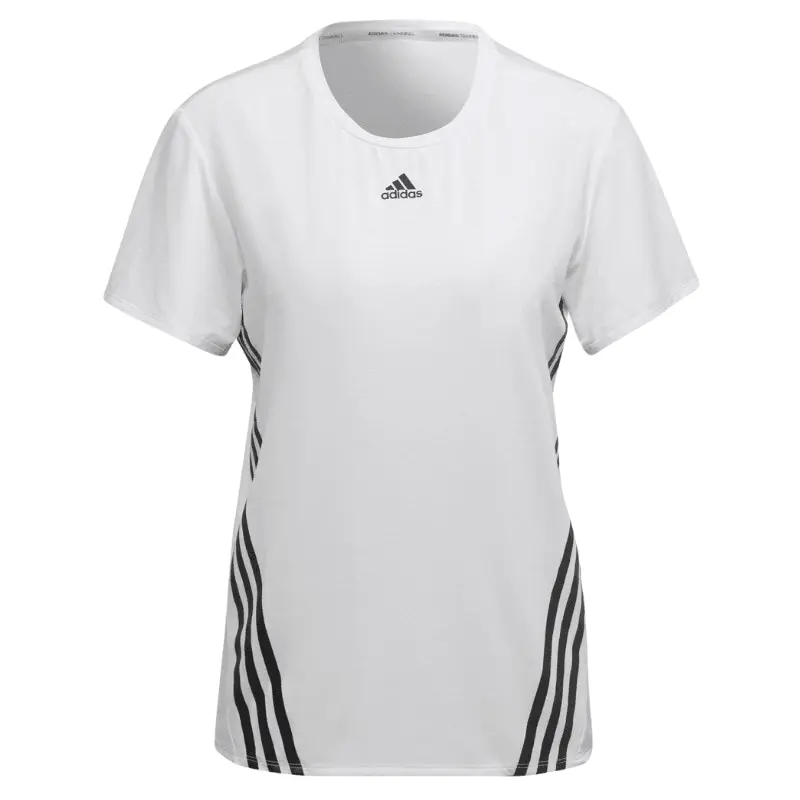 Adidas Women's White 3 Stripe T-shirt