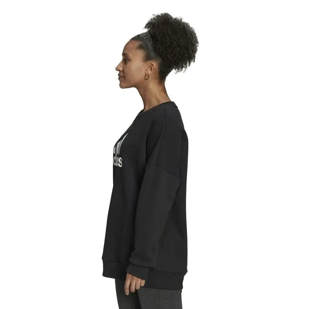 Adidas Womens Black Crew Sweatshirt