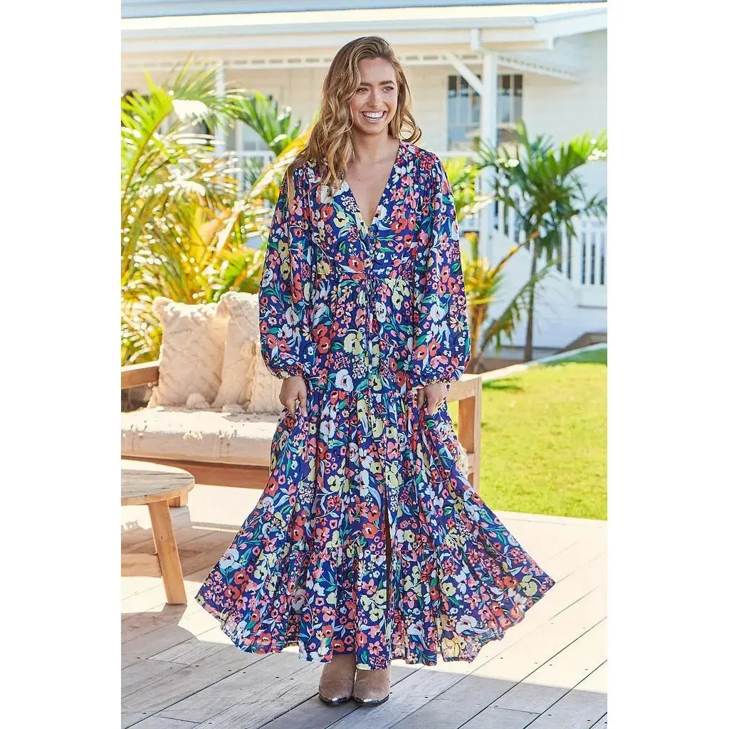 Jaase Carnation Print Teresa Maxi Dress