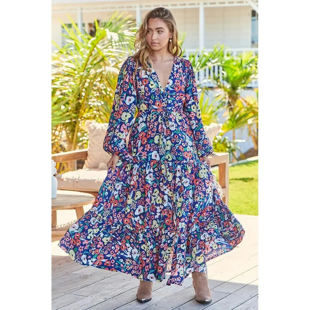 Jaase Carnation Print Teresa Maxi Dress