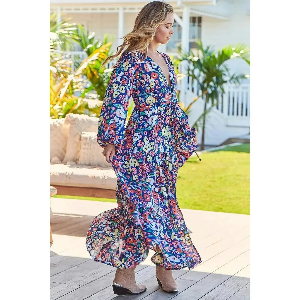 Jaase Carnation Print Teresa Maxi Dress