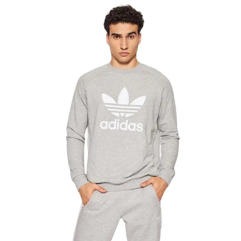 Adidas Mens Classic Crewneck - Grey