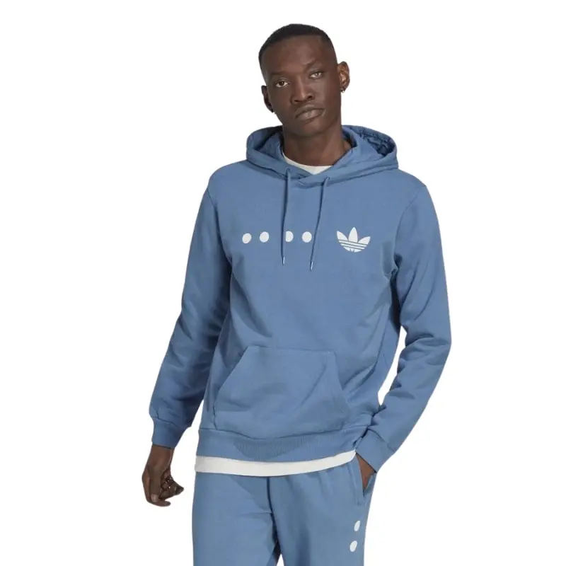 Adidas Reclaim Logo Hoodie In Blue