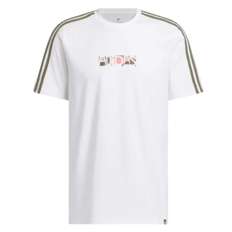 Adidas Mens Sport Optimist 3-stripes Sportswear Graphic T-shirt