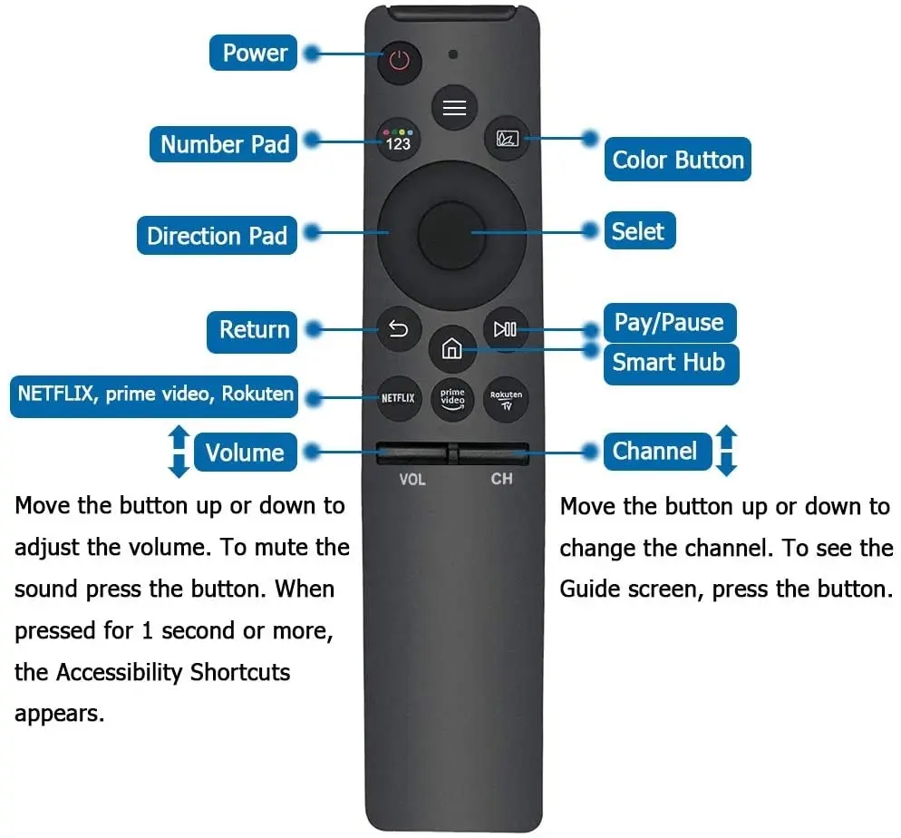 Samsung TV Remote Compatible Aftermarket