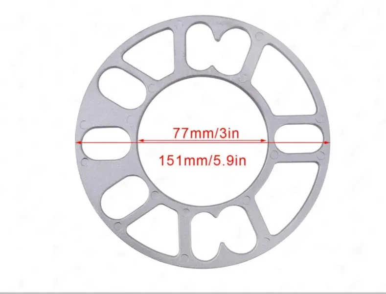 Wheel Spacers 2 Pcs 10mm HUB CENTRIC SLIP-ON SPACERS