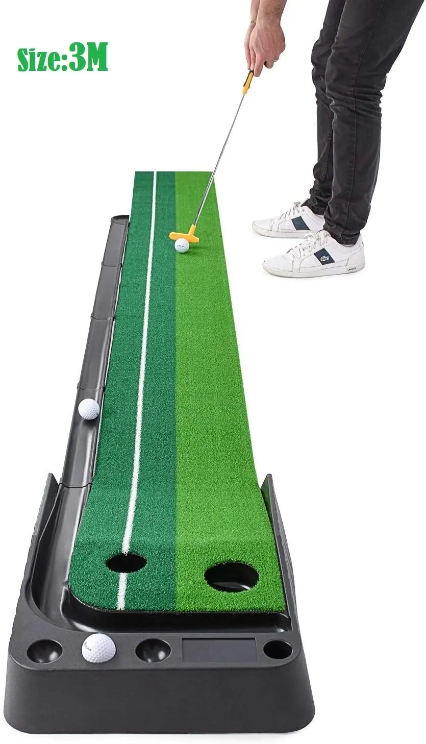 Golf Putting Mat Practice Putter Indoor Outdoor Training Exerciser