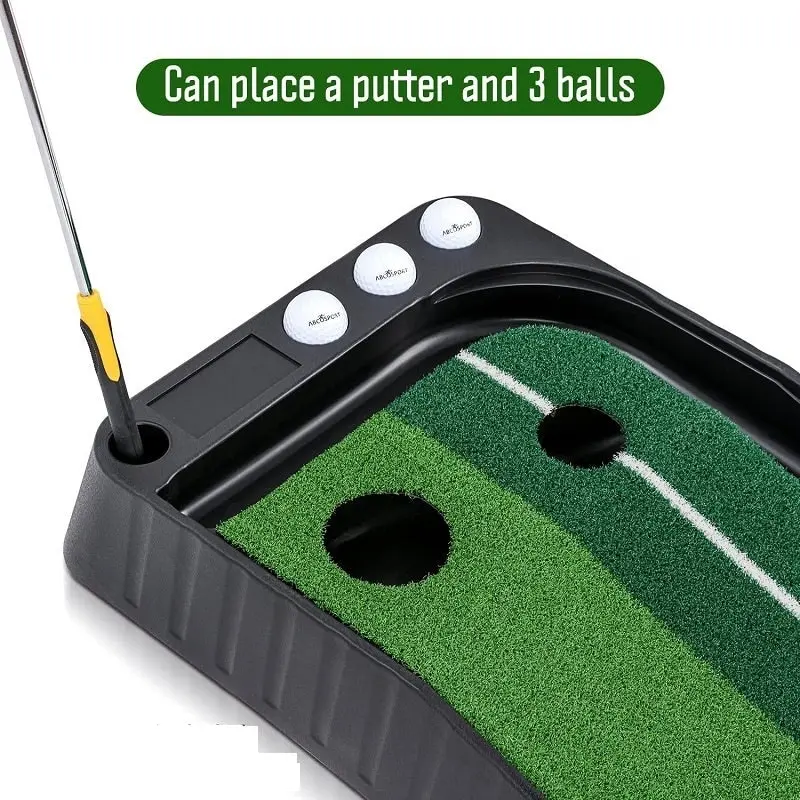 Golf Putting Mat Practice Putter Indoor Outdoor Training Exerciser