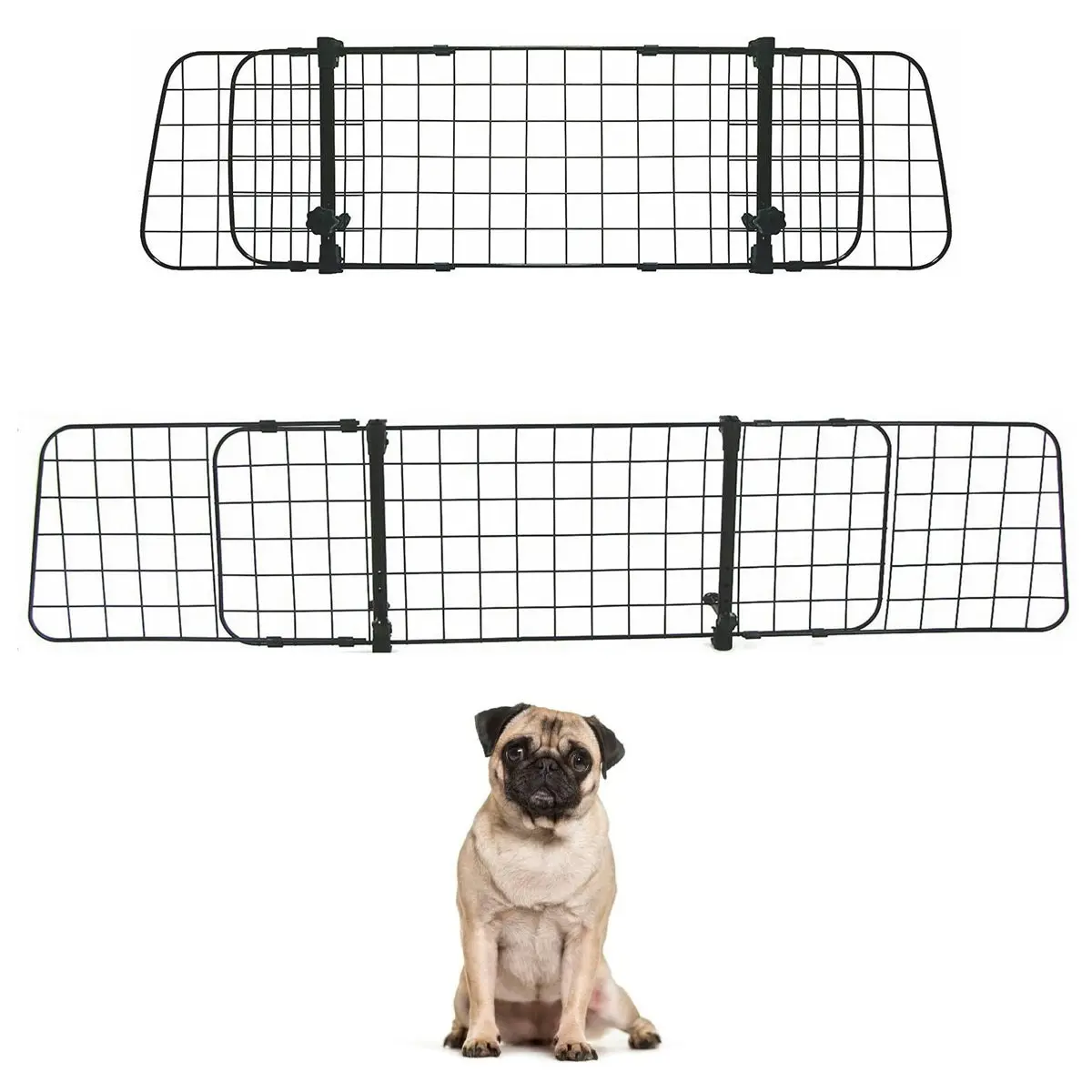 Car Pet Barrier Fence Dog Barrier for Car Adjustable Universal Car Fence