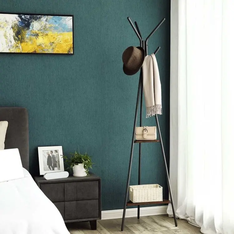 VASAGLE Coat Rack Stand 2 Shelves