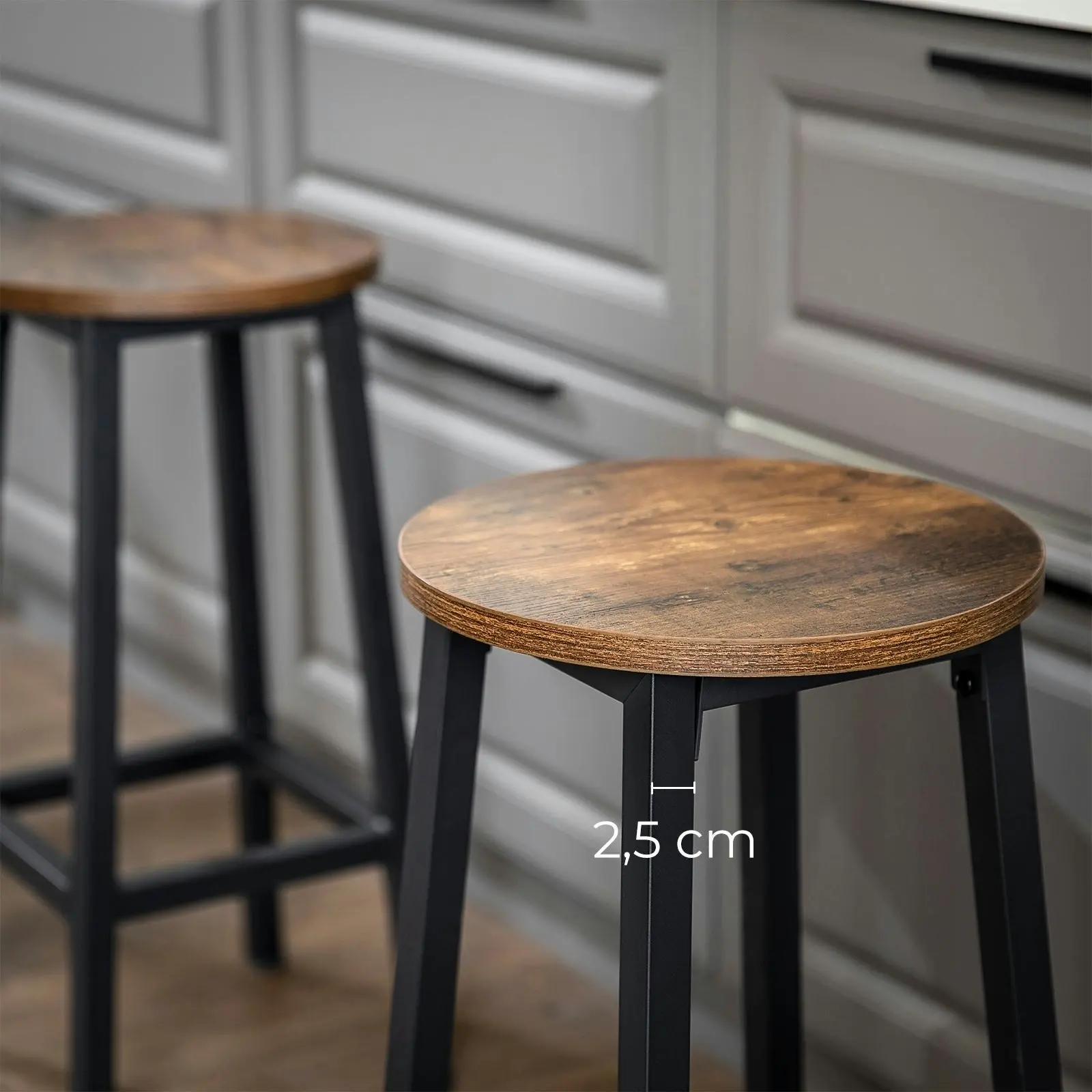 VASAGLE Bar Stools 2 PCS