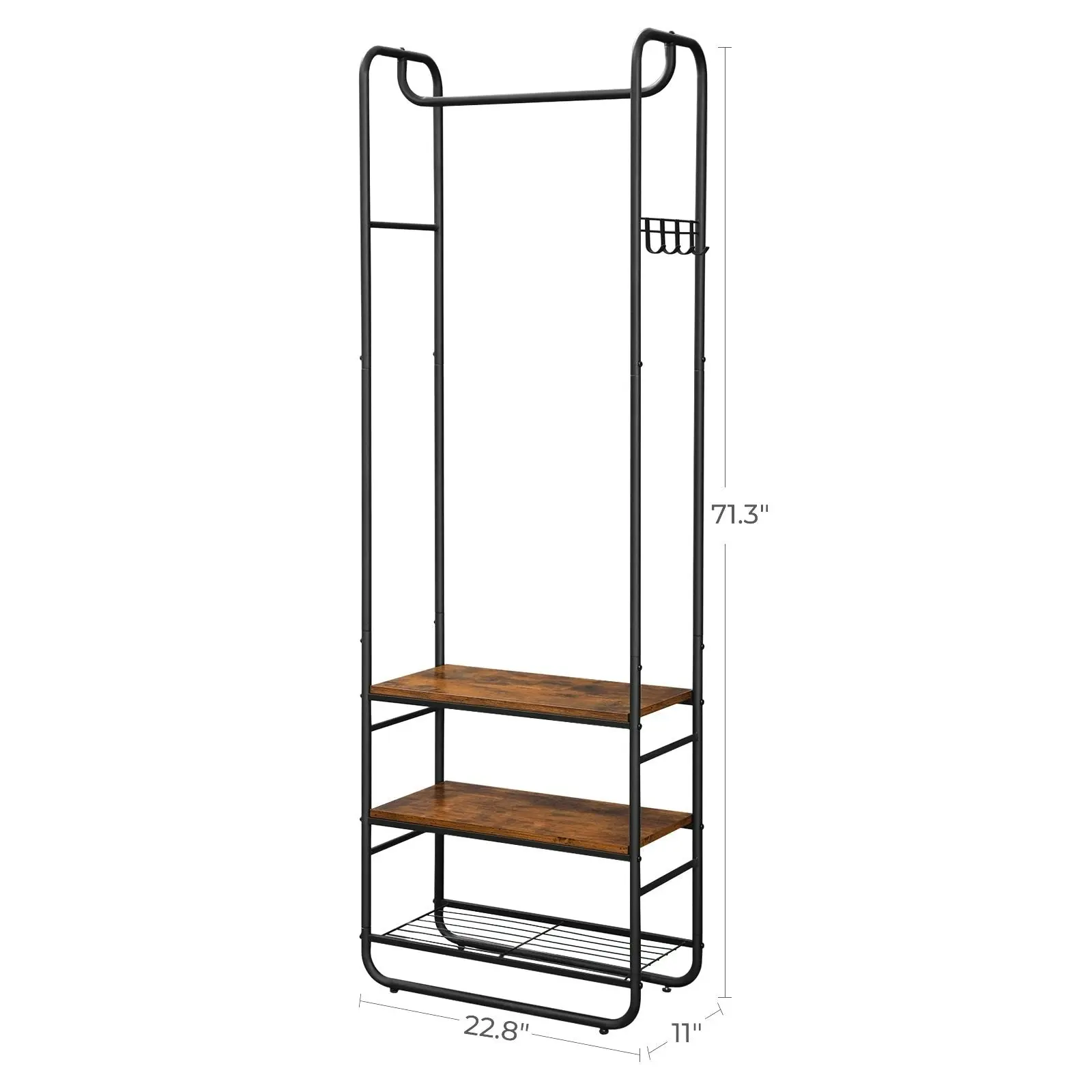 VASAGLE Clothes Garment Rack Hanger Organizer Coat Rack