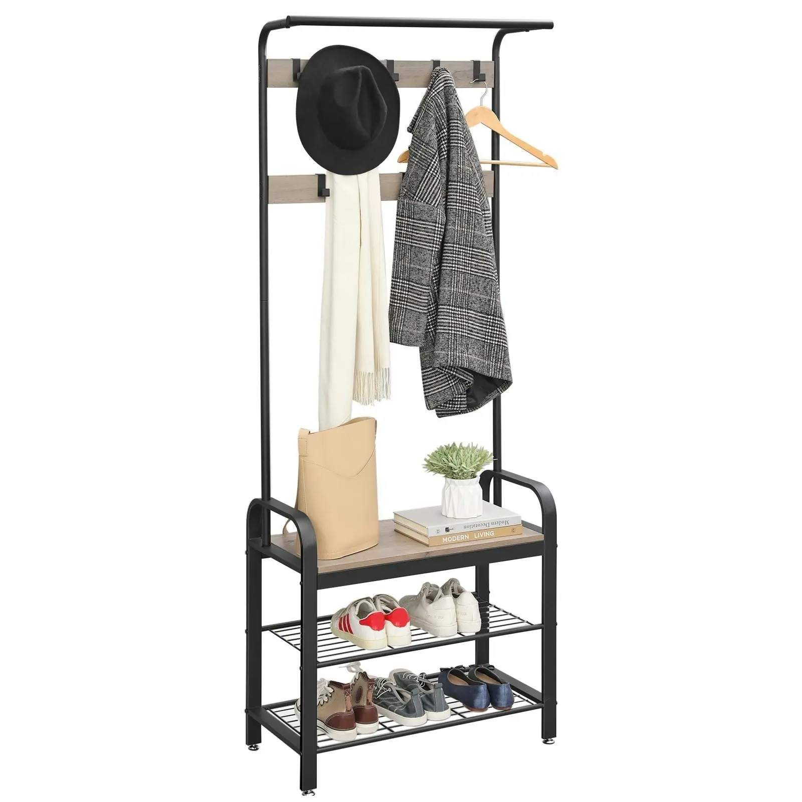 VASAGLE Coat Rack Clothes Rack Stand