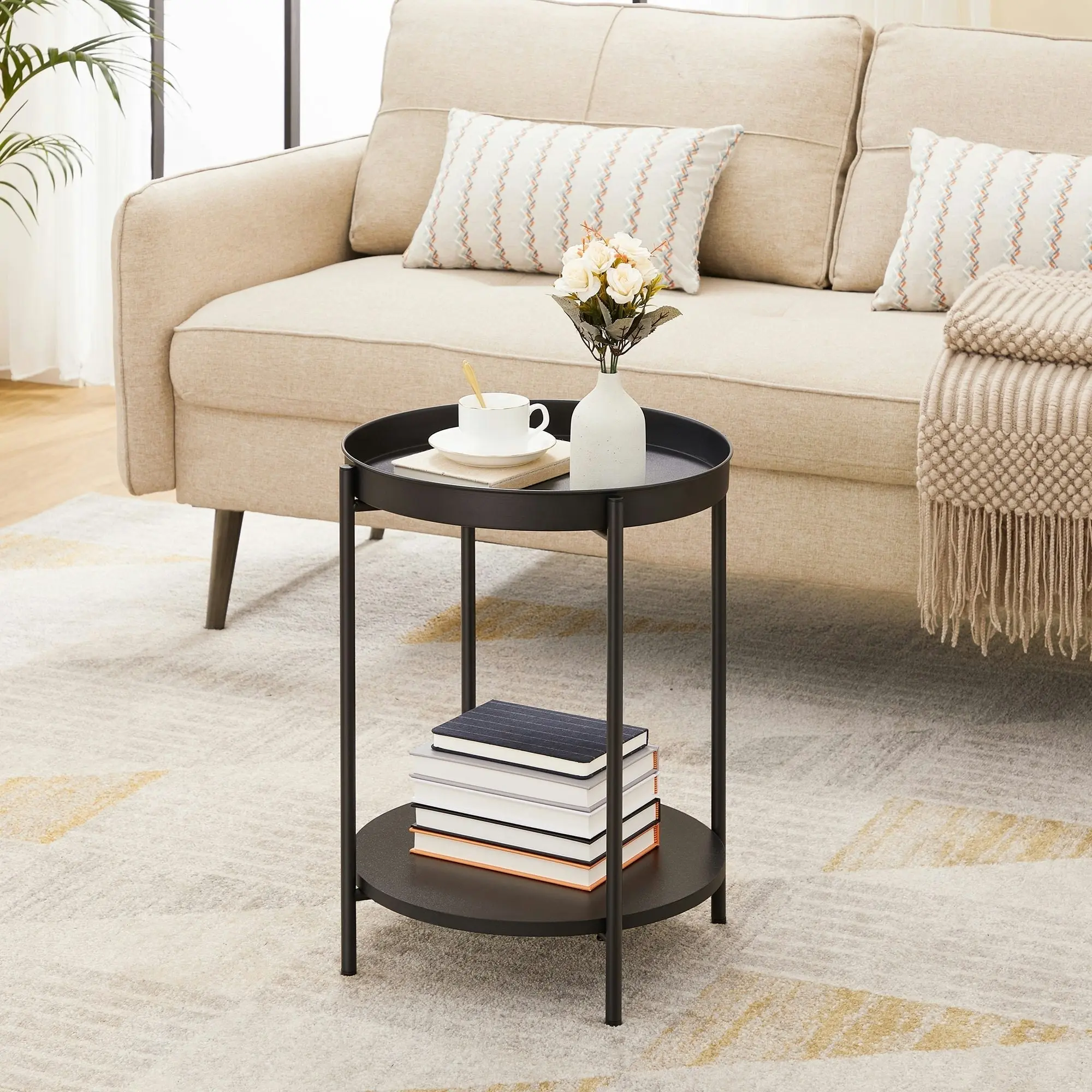 VASAGLE Stylish Bedside Table End Table Side Table