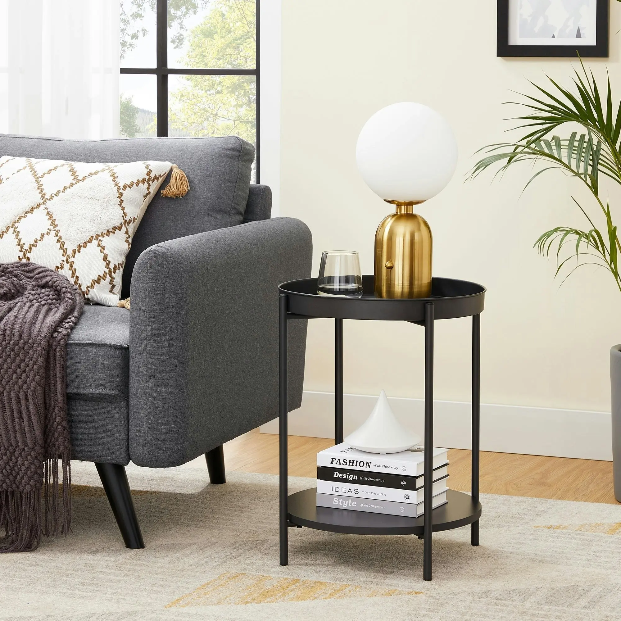 VASAGLE Stylish Bedside Table End Table Side Table