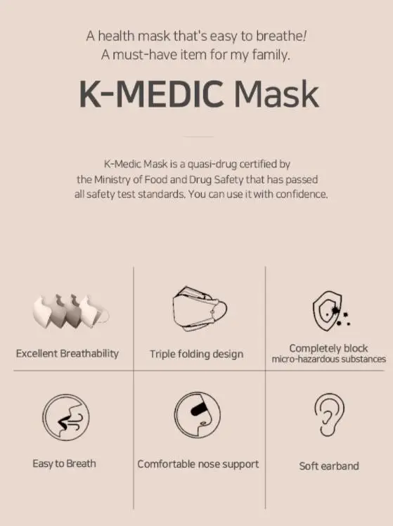 K-Medic KF94 Face Mask (Black)