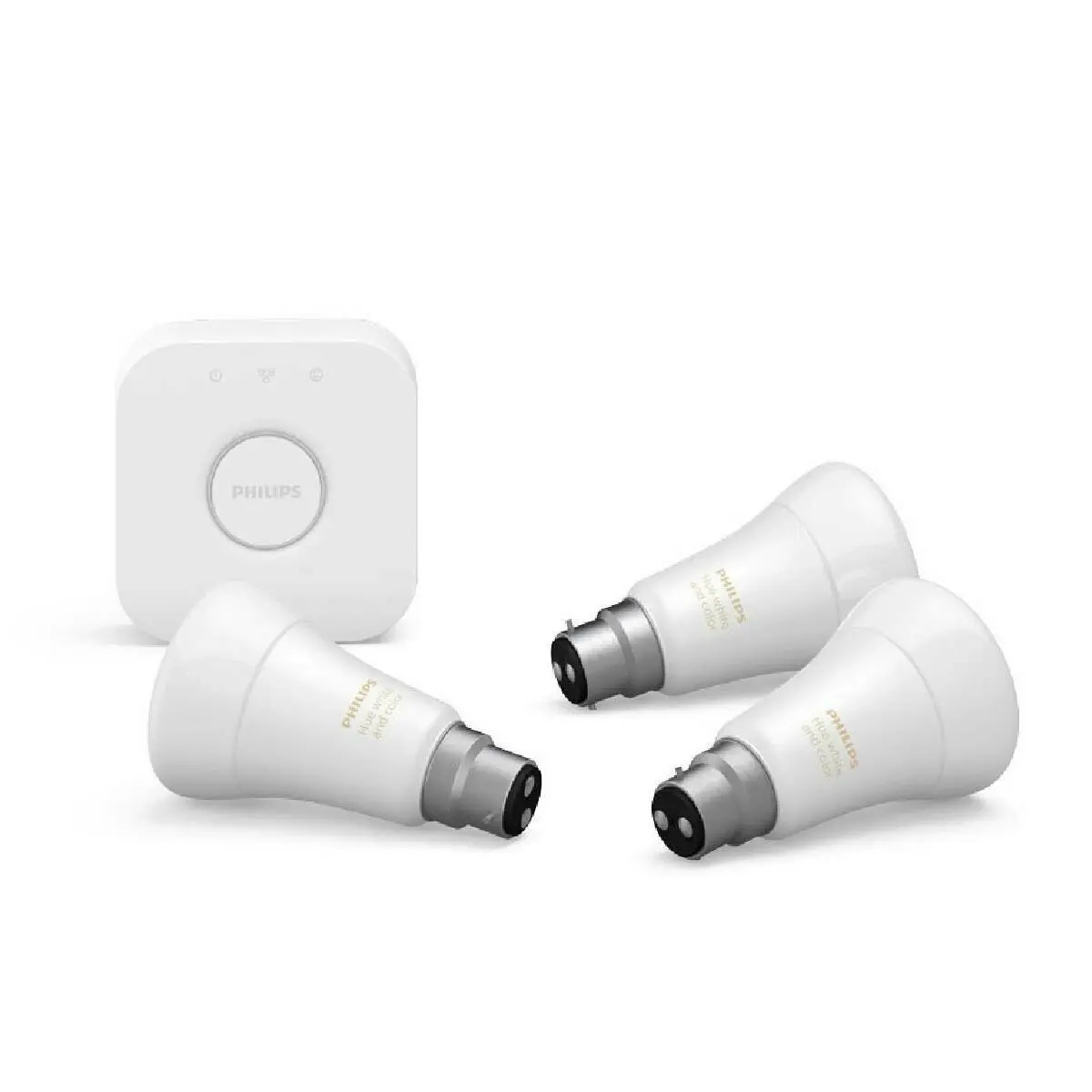 Philips Hue White Colour Ambiance B22 Starter Kit With Bluetooth