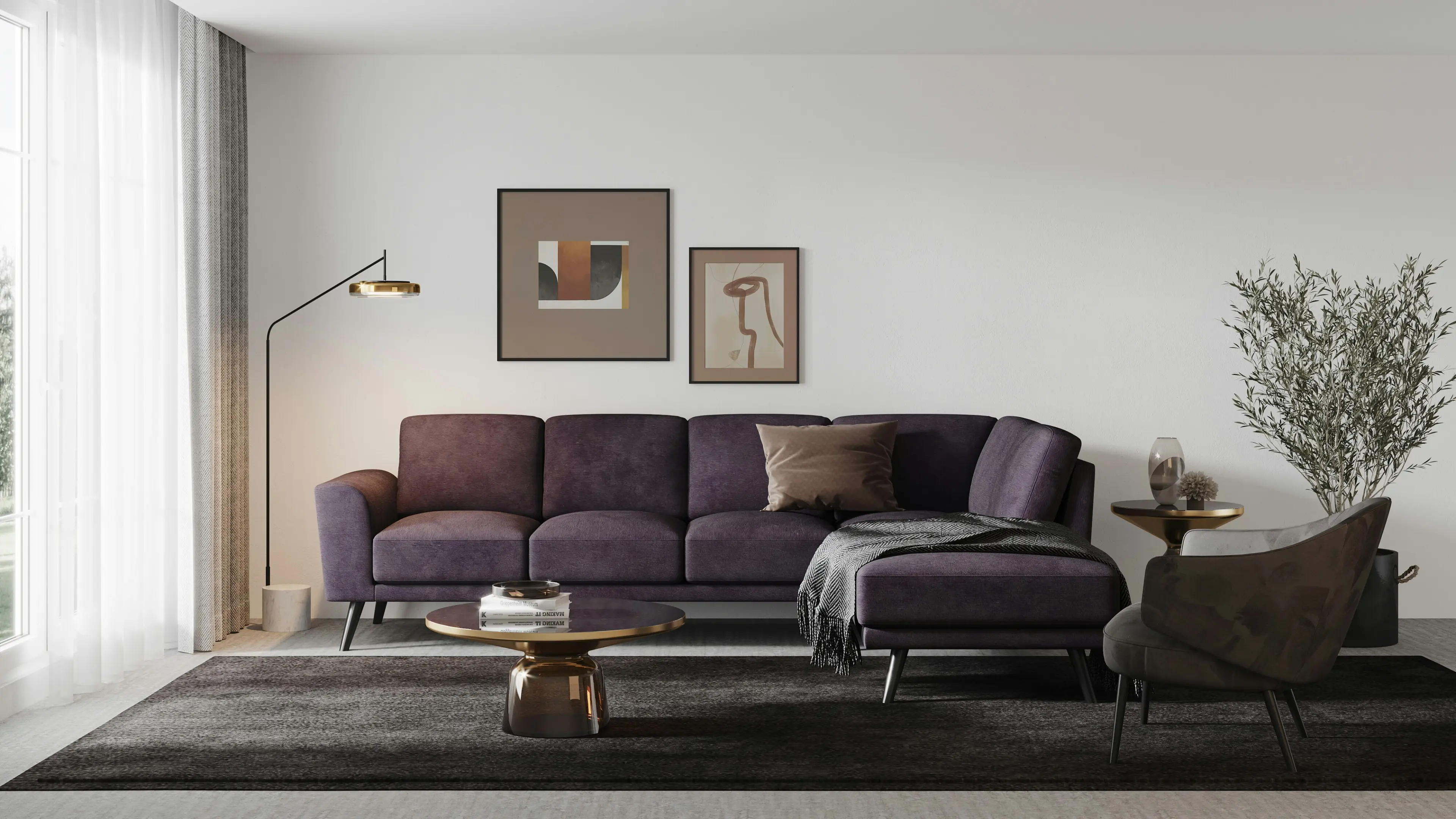 Ostro Furniture Ostro Cooper Four Seater Chaise Sofa