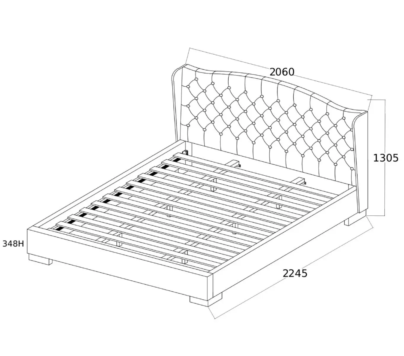 Ostro Furniture Ostro Avian King Bed Base & Bedhead