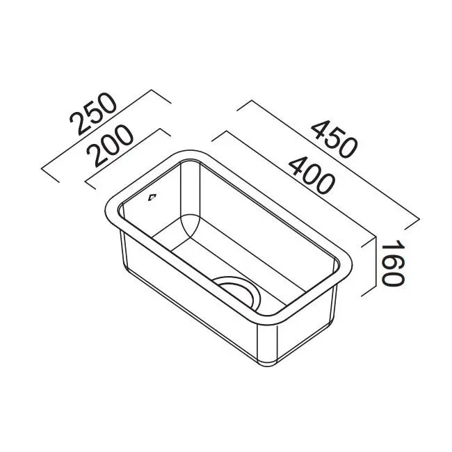 Abey Lago Single Bowl Undermount Sink